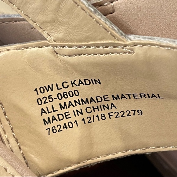 Liz Claiborne Sandal 10W Blush Block Heel NIB - Picture 6 of 16